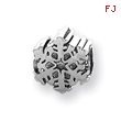 Sterling Silver Reflections Snowflake Bead