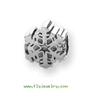 Sterling Silver Reflections Snowflake Bead