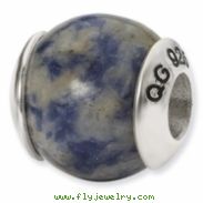 Sterling Silver Reflections Sodalite Stone Bead