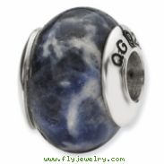 Sterling Silver Reflections Sodalite Stone Bead