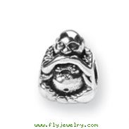 Sterling Silver Reflections Speak No Evil Buddha Bead