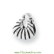 Sterling Silver Reflections Striped Handbag Bead