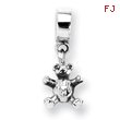 Sterling Silver Reflections Teddy Bear Dangle Bead