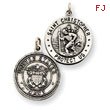 Sterling Silver Reversable US Navy St. Christopher Pendant