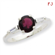 Sterling Silver Rhodolite Garnet Ring