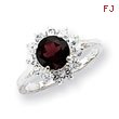 Sterling Silver Rhodolite Garnet Ring