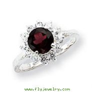 Sterling Silver Rhodolite Garnet Ring