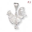 Sterling Silver Rooster Charm