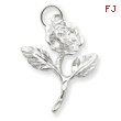 Sterling Silver Rose Pendant