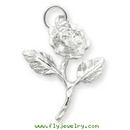 Sterling Silver Rose Pendant