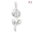 Sterling Silver Rose Pendant