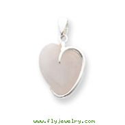 Sterling Silver Rose Quartz Pendant