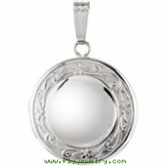 Sterling Silver Round Locket