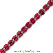 Sterling Silver Ruby Bracelet