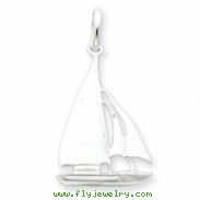 Sterling Silver Sailboat Charm