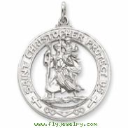 Sterling Silver Saint Christopher Medal