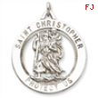 Sterling Silver Saint Christopher Medal