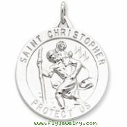 Sterling Silver Saint Christopher Medal