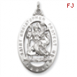 Sterling Silver Saint Christopher Medal