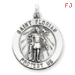 Sterling Silver Saint Florian Medal