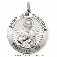 Sterling Silver Saint Jude Thaddeus Medal