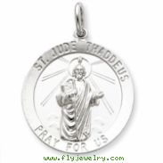 Sterling Silver Saint Jude Thaddeus Medal