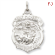 Sterling Silver Saint Michael Badge Medal