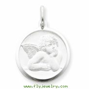 Sterling Silver Satin Angel Charm