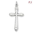 Sterling Silver Satin Cross Pendant