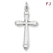 Sterling Silver Satin Cross Pendant