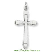 Sterling Silver Satin Cross Pendant