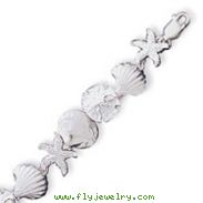 Sterling Silver Seashells Bracelet