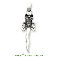 Sterling Silver Skull Pendant