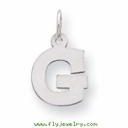 Sterling Silver Small Block Intial G Charm