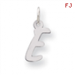 Sterling Silver Small Initial E Charm