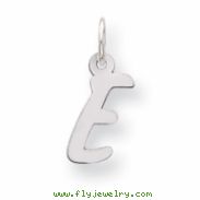 Sterling Silver Small Initial E Charm