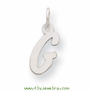 Sterling Silver Small Initial G Charm