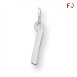 Sterling Silver Small Initial I Charm