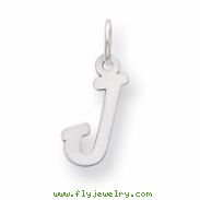 Sterling Silver Small Initial J Charm