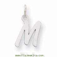 Sterling Silver Small Initial M Charm