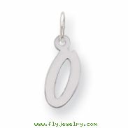 Sterling Silver Small Initial O Charm