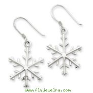 Sterling Silver Snowflake Dangle Earrings