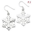 Sterling Silver Snowflake Dangle Earrings