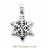 Sterling Silver Snowflake Pendant