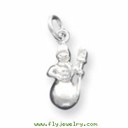 Sterling Silver Snowman Charm