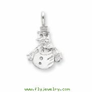 Sterling Silver Snowman Charm