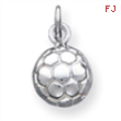 Sterling Silver Soccerball Charm