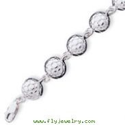 Sterling Silver Soccerballs Bracelet