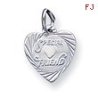 Sterling Silver Special Friend Disc Charm