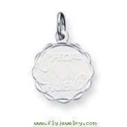 Sterling Silver Special Friend Disc Charm